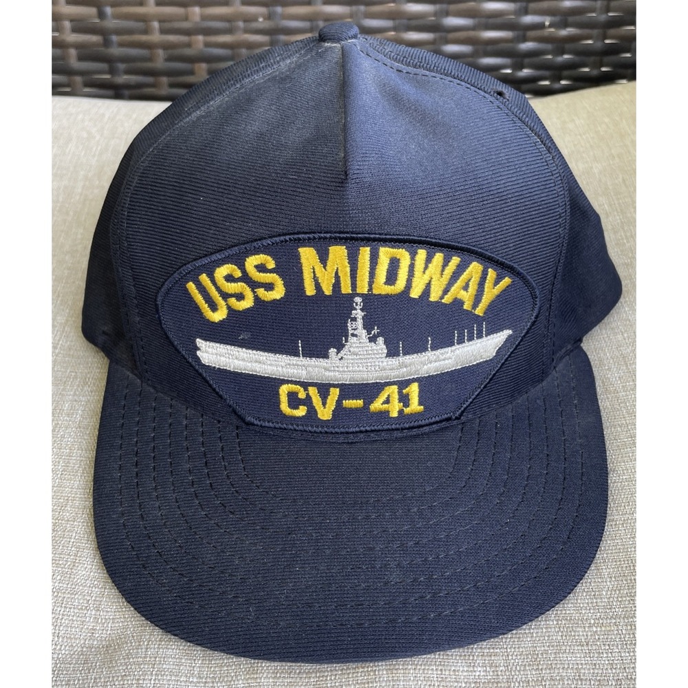 USS Constellation CV - 64 Hat SnapBack Adjustable US Navy Eagle Crest Made in US